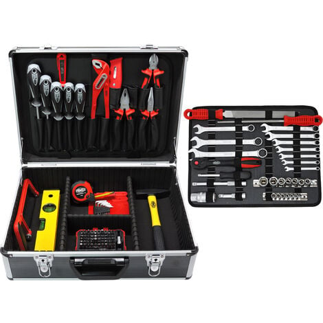 FAMEX Boîte à outils vide caisse à outils valise coffret en