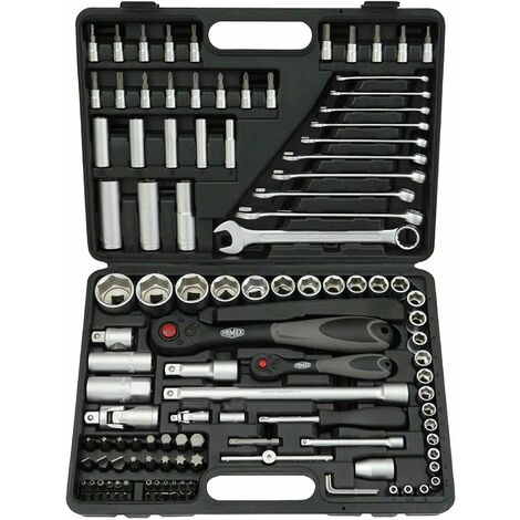Coffret Cliquet 46 Pièces ENEACRO - Douilles 1/4, Bits, Extensions | Acier Chrome-Vanadium, Malette Rangement
