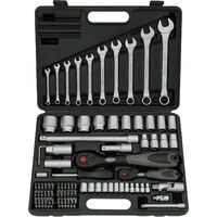 FAMEX 723-47 Malette à outils complète - Valise à Outils - Boîte à outils en aluminium - 170-pièces
