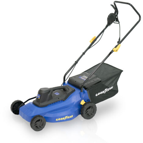 Cortacésped Eléctrico Goodyear 1800W. Motor 3200RPM. Ancho Corte 40cm. Precisión y comodidad para un césped impecable - Goodyear