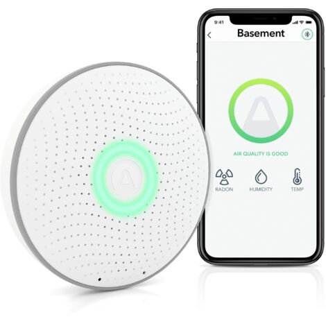 Airthings Wave Radon - Smart Radon Detector - Rilevatore Di Umidità E Temperatura | Leroy Merlin