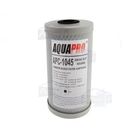 Filtre charbon actif 10'' pour UV Big Blue – Type de filtration eau – Cartouche pour traitement eau potable – Aqua Pro