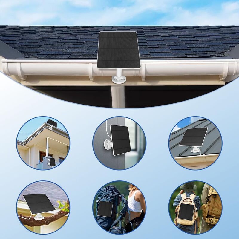 5W Solarpanel Für Überwachungskamera – Mit USB- Produktbild-Vorschau 6