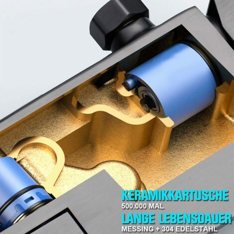 Aolemi Duscharmatur-Set Mit Regenduschkopf & Handbrause – Deckenmontage, ölgeriebenes Bronze