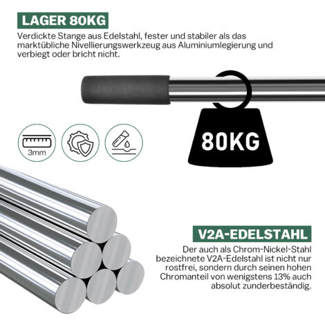 ATHELON® Rasenrakel Mit Gummigriff - Stabil &  Produktbild-Vorschau 6
