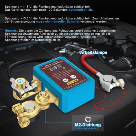 12V 350A Auto-Batterie-Trennschalter Automatischer Abschaltung