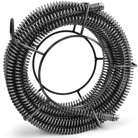 Federspirale Rohrreinigungsspiralen Set, Ø22mm, Gesamtlänge 14m, Rohrbreite: Ø 30-200 mm,  für Rohrreinigungsgerät Rohrreiniger Rohrreinigungsmaschine Abflussreiniger Elektrische Rohrreiniger Reinigun