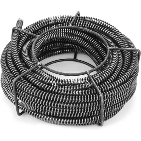 Ø 22 mm + 7 m Federspirale Rohrreinigungsspiralen Set Rohrbreite: Ø 30-200 mm für Rohrreinigungsgerät Rohrreiniger Rohrreinigungsmaschine Abflussreiniger