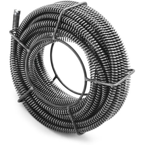 Ø 16 mm + 8 m Federspirale Rohrreinigungsspiralen Set Rohrbreite: Ø 30-100 mm für Rohrreinigungsgerät Rohrreiniger Rohrreinigungsmaschine Abflussreiniger