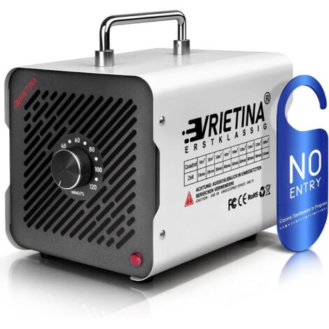 Ozongenerator O3 48000mg/h, Industrieller Ozongerät zum 300㎡ [120min Timer 35 dB 3 m³/min 80–150W] Ozonisator O3 Ozon Luftreiniger Geruchsbeseitiger für Auto Rauch Wohnung Hotel Küchen Haustiergerüche