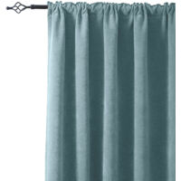 Rosnek Rideaux Occultants en Chenille 510GSM 132x213cm Bleu Sarcelle - Lot de 2 Thermique