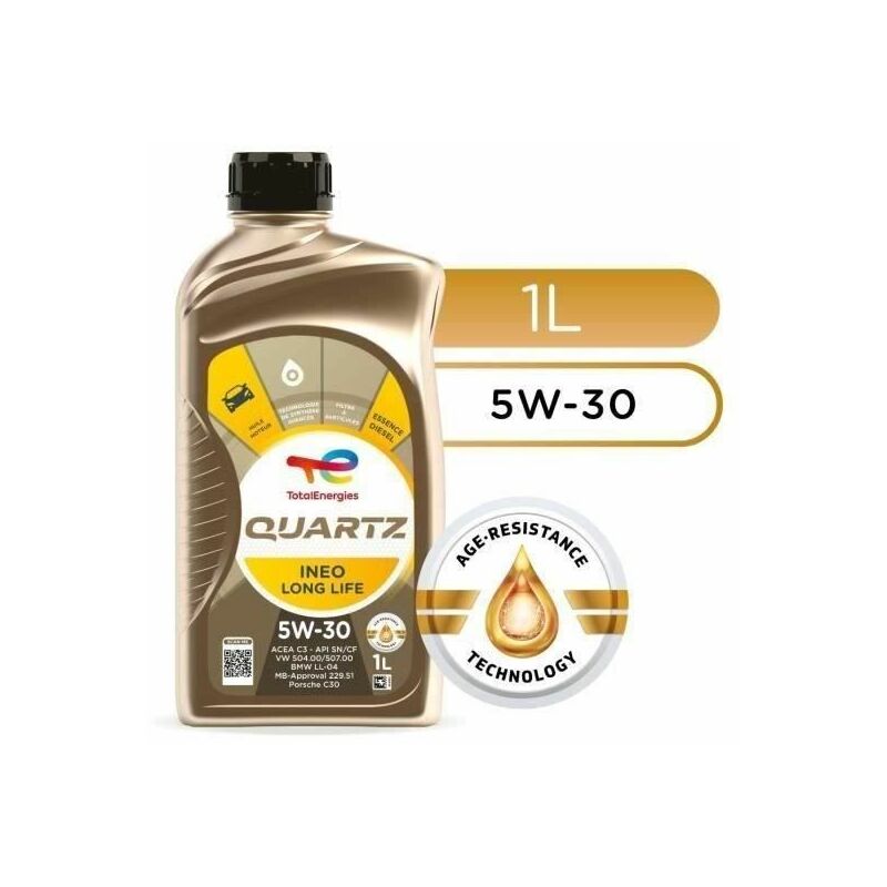 Aceite Total Quartz Ineo First 0w30 Sintético Bidon 1 Litros