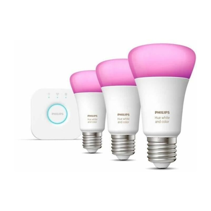 Bombilla Inteligente LED E27 6.5W A60 PHILIPS Hue White Color - efectoLED