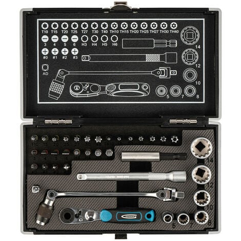 Caja de herramientas JBM - Maleta de aluminio y 159 piezas