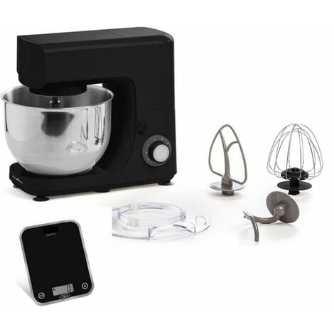 MOULINEX Robot Repostero, 800 W, Bol 4,8 L, 6 Velocidades + Pulso, Kit ...