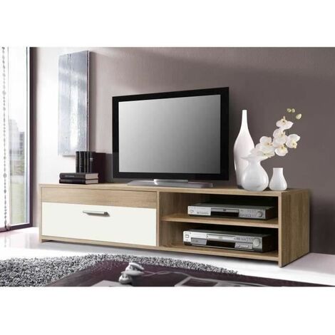 Mueble TV 100 WIND, Roble/Blanco