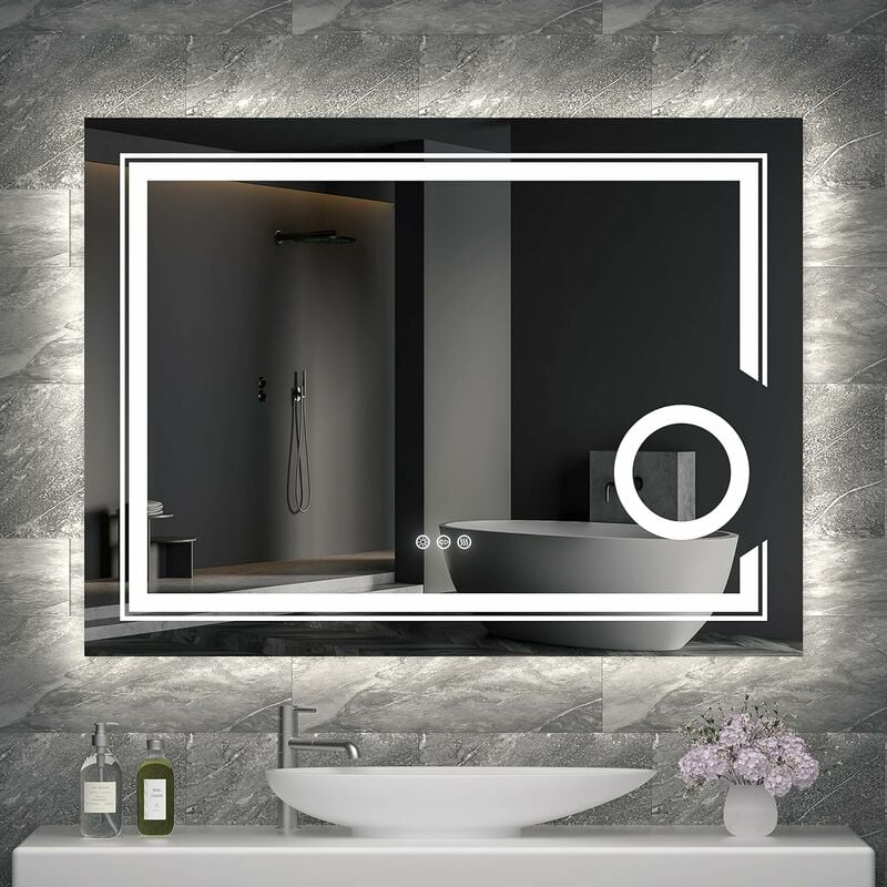 FORAM Personalizza Controluce specchio per bagno con luce LED