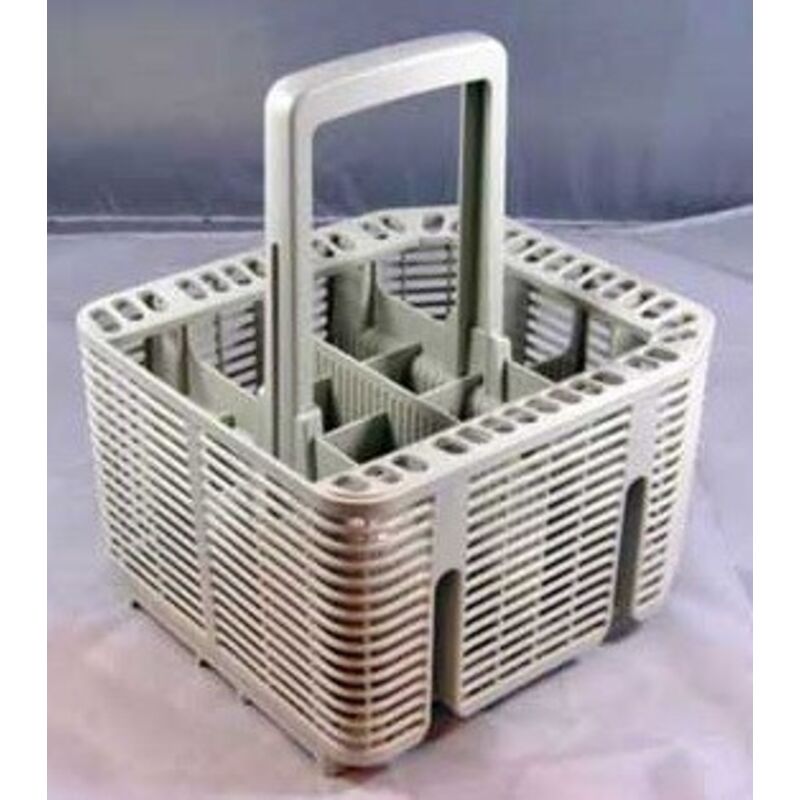 Panier à Couverts Lave-vaisselle VFANDV - Compatible 99673-8729, C00257140, C00386607 - 8 Compartiments, Pliable, Gris