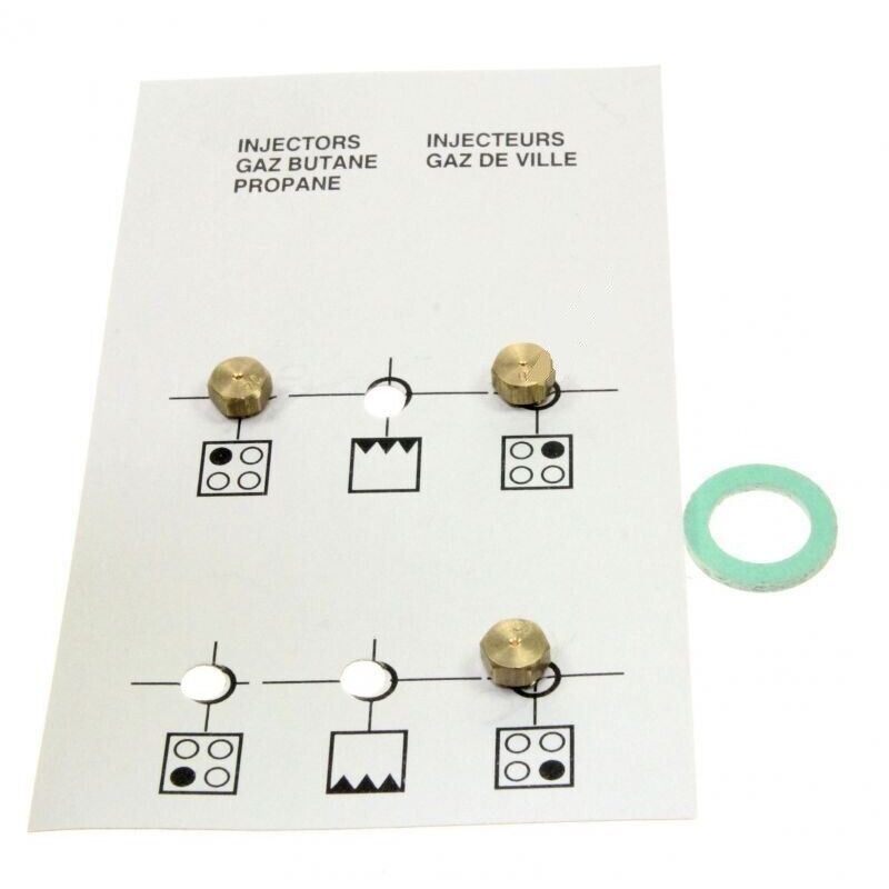 Jeu D'injecteurs Gaz Naturel Beko G20/13mbar – Référence 4431100197 HIZG 64120 SX