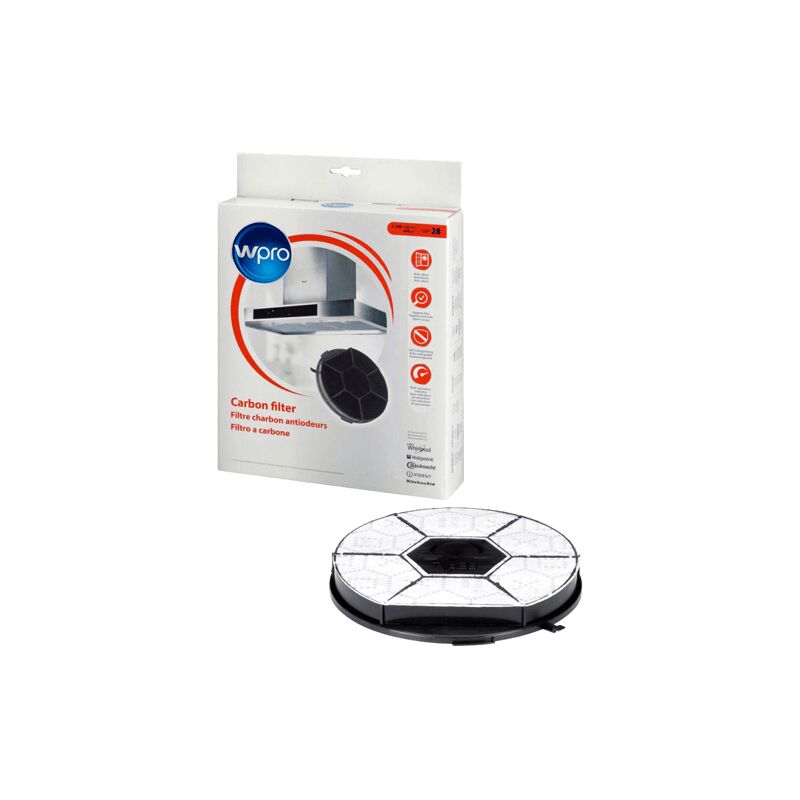 FILTRE DE HOTTE A CHARBON TYPE 28 POUR HOTTE   WHIRLPOOL - 484000008576
