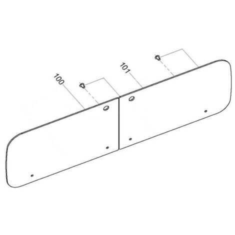 COUVERCLE VERRE DROIT pour CUISINIERE DOMETIC - 4453001500