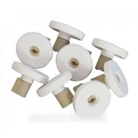 Lot de 8 roulettes panier inférieur (50286965004) Lave-vaisselle ZANUSSI, AEG, ELECTROLUX, IKEA, FAURE, ZANKER, IKEA ELECTROLUX, PROGRESS, ARTHUR MARTIN ELECTROLUX, NEW WORLD, LEONARD, JUNO, REX, ARTH (1/2)