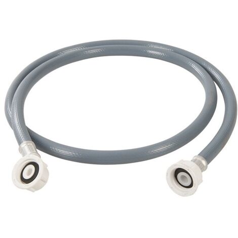 Tuyau flexible pour lave-linge 2,5 m – Raccord 3/4' BSP – Pression 40 bar – Température max 25°C – PVC pour alimentation en eau