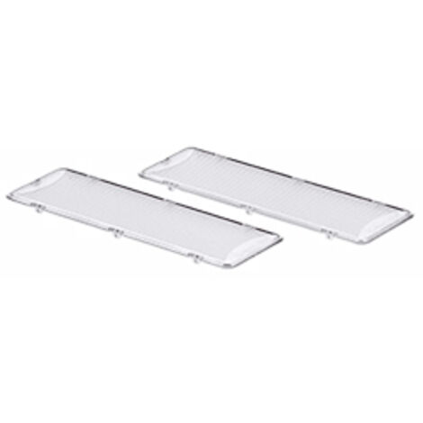 Lot de 2 cache lumière pour hotte – Dimensions 175 x 60 mm – Protection contre projections – Compatible avec modèles Bosch, Siemens, Neff, Gaggenau