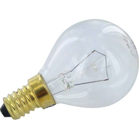Lot De 2 Ampoules De Four E14 40W G45 - Résiste Jusqu'à 300°C - Blanc Chaud 340 Lumens - Compatible Bosch, Siemens, Neff, Etc.