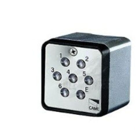 Télécommande émetteur mural 2 canaux – Alimentation 12-24V AC/DC – Façade inox résistante pour motorisations CAME - S7000
