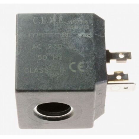 Bobine électrovanne CEME pour centrales vapeur – Modèle OE10/13mm – Puissance 6W – Tension 230V – Performance fiable et efficace