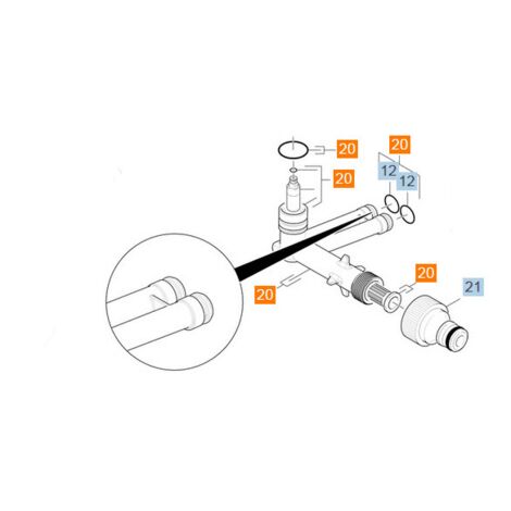 KIT PIECES DE RECHANGE COTE ASPIRATION POUR NETTOYEUR HAUTE-PRESSION KARCHER - 90017820 (1/3)