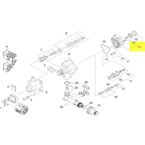 KIT DE PIECES DE RECHANGE REPERE 11 POUR NETTOYEUR HAUTE-PRESSION   KARCHER - 90016930