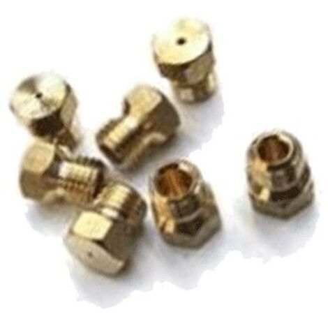 Jeu d'injecteurs gaz butane propane d'origine (C00090735, 482000027841) Plaque de cuisson INDESIT, SCHOLTES, ARISTON HOTPOINT (1/5)