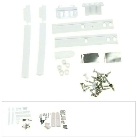 KIT DE FIXATION PORTE FRIGO INTEGRABLE + SYSTEME GLISSIERE POUR REFRIGERATEUR WHIRLPOOL