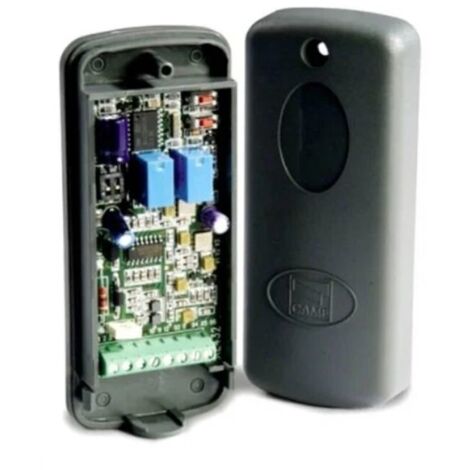 Came – Récepteur radio 433.920 MHz – Alimentation 12V/24V AC-CC – 2 canaux avec codage par auto-apprentissage – Raccordement facile par bornier à vis - RE432