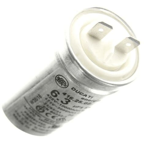 Condensateur de démarrage 6,3μF 475V pour hotte – Technologie FLC – Radial 60mm – 416250829 – Ducati