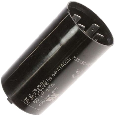 Condensateur Moteur ROBOT COUPE 600018 - 60 µF 250V, Pour Blixer, Presse-Agrumes Et Mixeurs