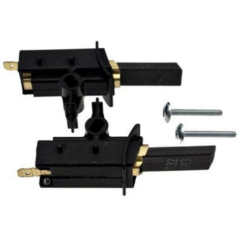 Jeu de 2 charbons moteur (52X5258, 00600883) Lave-linge CRYSTAL, BAUMATIC, ARISTON HOTPOINT, BOREAL, WESTPOINT , HARROW, ESSENTIEL B, GORENGE, PARIS-RHONE, DE DIETRICH, CLAYTON, EDESA, MORS, PISTO, SA