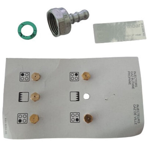 Jeu d'injecteurs et gicleurs gaz butane/propane – Performance optimale pour fours BEKO – Compatible avec modèles CSG62010FW, CSG62110DW, CSG62110DS