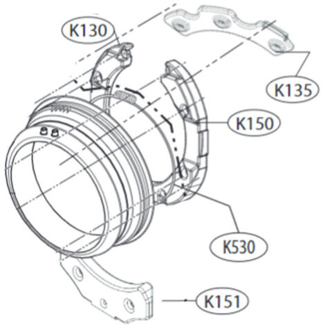 Contre-poids gauche pour lave-linge LG – Compatible avec modèles F164R51WRS, F84V51WHA, F94V71WHS – Pièce détachée de qualité