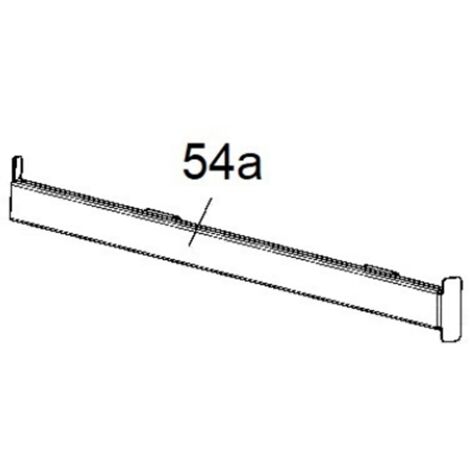 Rail télescopique droit (repère 54a)