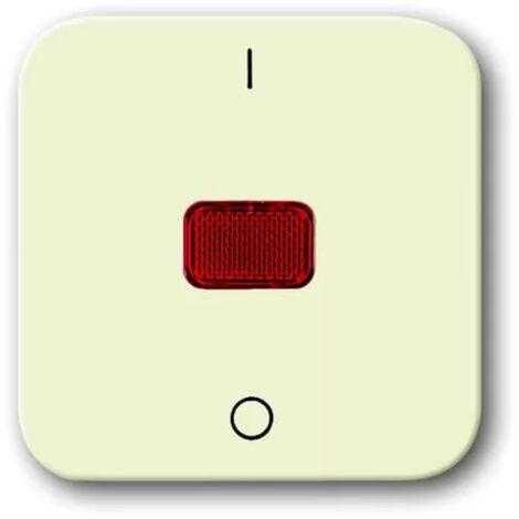 2508-914 Wippe Mit Aufdruck Symbol "0 Und 1" Mit Roter Kalotte Für Taster, 1-fach Alpinweiß - Busch-balance® SI