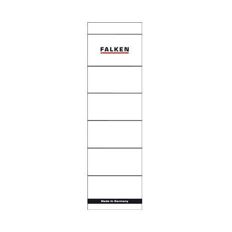 FALKEN Rückenschild Falken breit/kurz 54 x 190 mm (B x H) weiß 10 St./Pack. (1/3)