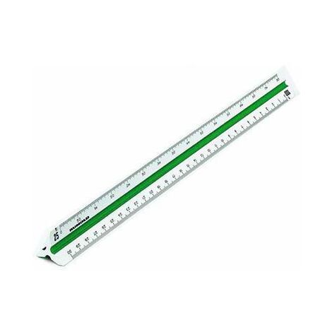RUMOLD Dreikantmaßstab 150/1/30 Architekt 1 30cm Kunststoff weiß