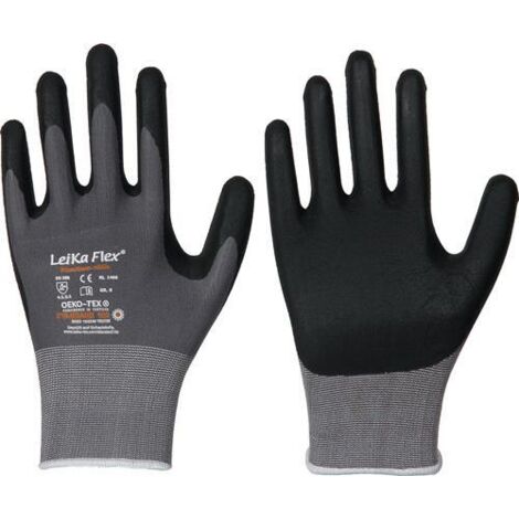 Handschuhe LeiKaFlex 1466 Größe 8 grau EN420+EN388 PSA-Kategorie II