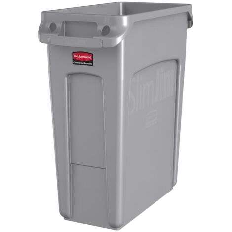 Rubbermaid Cestino SLIM JIM® capacità 60 l con canali di (1/5)