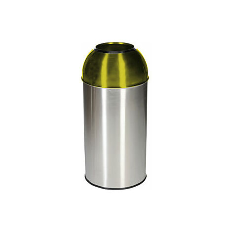Rubbermaid 5011-88GRA - Contenitore Rifiuti In Acciaio Inox E Plastica - 114 Litri