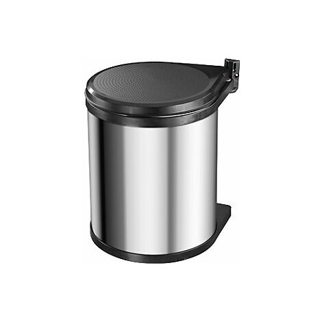 Hailo – Contenitore incassato in acciaio inox 15L – Apertura automatica – Installazione a sinistra o destra – Per raccolta differenziata (1/10)