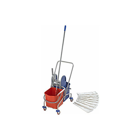 eurokraft pro  Set di carrelli per pulizie in acciaio inox  con (1/3)